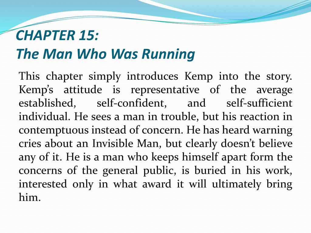 Invisible man summary hg wells 2025 chapter chapter